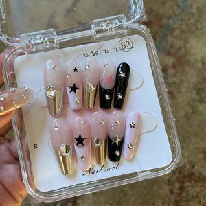 Diamond star color nail set of 5